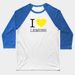 I HEART LEMONS Baseball T-Shirt